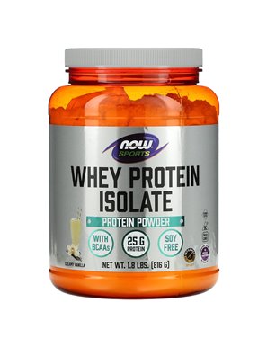 NOW Foods, Sports, Whey Protein Isolate, Creamy Vanilla, 1.8 lb (816 g)