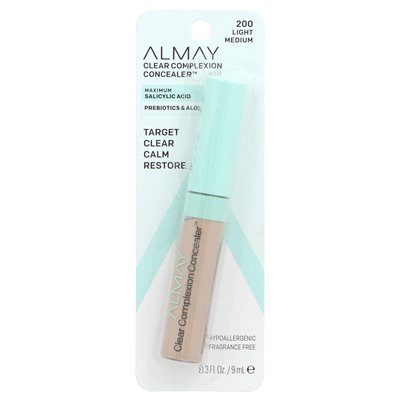 Almay, Clear Cera Concoreer, 200 oświetlenie lekkie, 0,3 fl oz (9 ml)