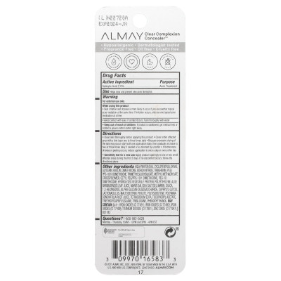 Almay, Clear Cera Concoreer, 200 leichte Beleuchtung, 0,3 fl oz (9 ml)