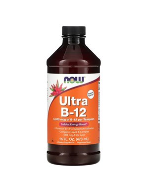 NOW Foods, Ultra B-12, 5000 mcg, 16 fl oz (473 ml) NOW Foods, Ultra B-12, 5000 mcg, 16 fl oz (473 ml)