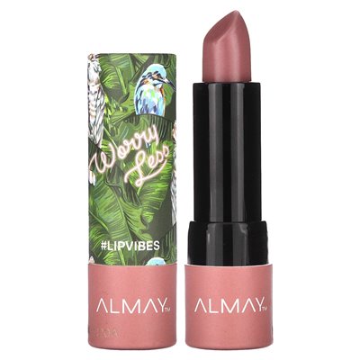 Almay, Lip Vibes Lipstick, 130 worries less, 0.14 oz (4 g)