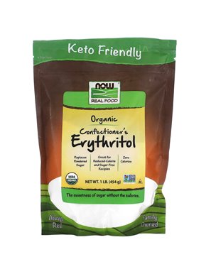NOW Foods, Real Food, Organic Erytrytol Cukierniczy, 1 funt (454 g)