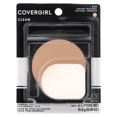 Covergirl, Clean, Puderfoundation, 520 Creamy Natural, 11,5 g (0,41 oz.)