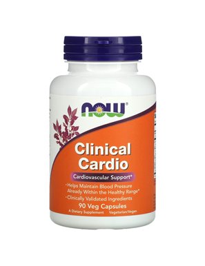 NOW Foods, Clinical Cardio, Cardiovascular Support, 90 Vegetarian Capsules NOW Foods, Clinical Cardio, Cardiovascular Support, 90 Vegetarian Capsules