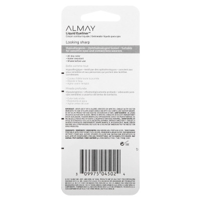 Almay, ładny atrament, płynny eyeliner, 222 Brown, 0,1 Fl Oz (2,9 ml)