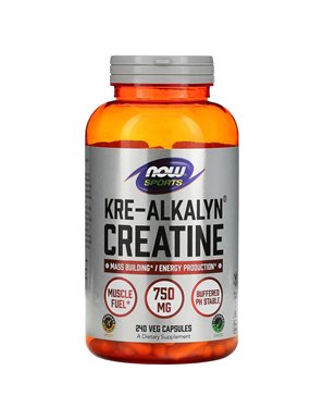NOW Foods, Sport, Kre-Alkalyn Creatine, 1500 mg, 240 pflanzliche Kapseln (750 mg pro Kapsel) NOW Foods, Sport, Kre-Alkalyn Creatine, 1500 mg, 240 pflanzliche Kapseln (750 mg pro Kapsel)