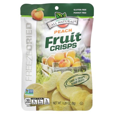 Brothers-Wall-Natural, Chips, Pfirsich, 12 Einzelportionsbeutel, je 0,28 oz (8 g)