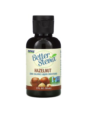 Teraz Żywność, Lepiej Stevia, Zero Kaloryczny Słodzik płynny, orzech laskowy, 2 fl oz (59 ml)