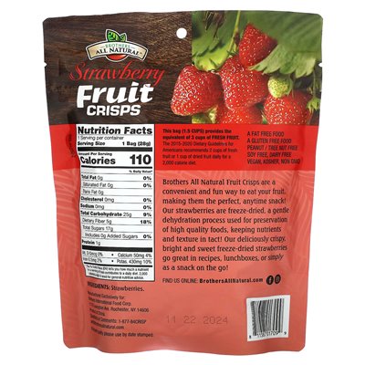 Brothers-Wall-Natural, Fruit Crisps, Strawberries, 1 oz (28 g)