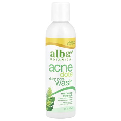 Alba Botanica, AcneDote®, Tiefenporen-Waschmittel, 6 Fl Oz (177 ml)