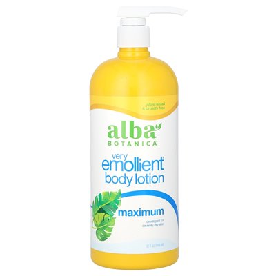 Alba Botanica, Very Emollient Body Lotion, Maximum, 32 fl oz (946 ml) Alba Botanica, Very Emollient Body Lotion, Maximum, 32 fl oz (946 ml)