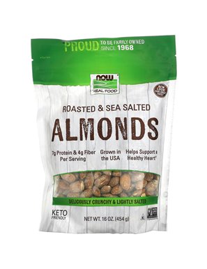 NOW Foods, Real Food, Roasted and Salted Ground Almonds, 16 oz (454 g)