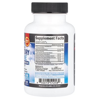 Bioschwartz, Advanced Formula, Atemwege & Immunsystem, Bioflavonoid-Mischung Quercetin, 60 Kapseln Bioschwartz, Advanced Formula, Atemwege & Immunsystem, Bioflavonoid-Mischung Quercetin, 60 Kapseln