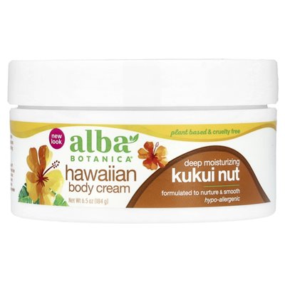Alba Botanica, hawajska krem do ciała, orzech Kukui, 6,5 uncji (184 g) Alba Botanica, hawajska krem do ciała, orzech Kukui, 6,5 uncji (184 g)