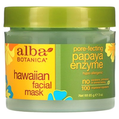 Alba Botanica, Hawaiian Facial Beauty Mask, Papaya Enzyme, 3 oz (85 g)