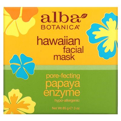 Alba Botanica, Hawaiian Facial Beauty Mask, Papaya Enzyme, 3 oz (85 g)
