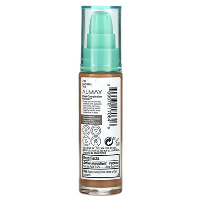 Almay, klare Creme, 710 Natural Tan, 1 Fl Oz (30 ml)