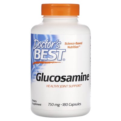 Doktor's Best, glukosamina, 750 mg, 180 kapsułek Doktor's Best, glukosamina, 750 mg, 180 kapsułek