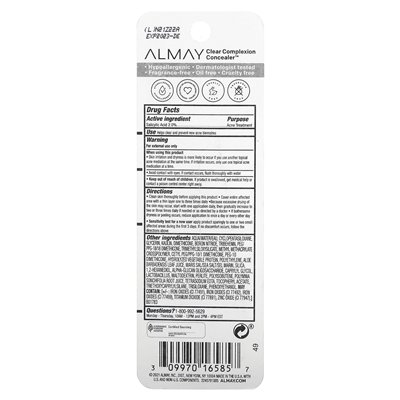 Almay, Clear Cera Concoreer, 400 Medium Deep, 0,3 Fl Oz (9 ml)