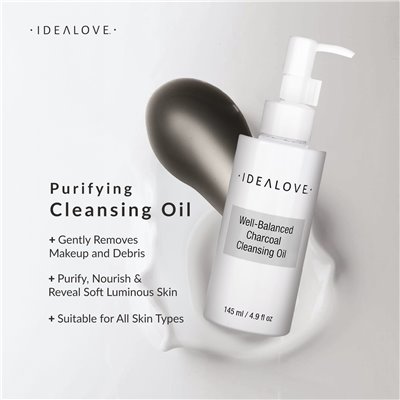 Idealove Well Balanced Reinigungsöl mit Aktivkohle, 145 ml (4,9 fl. oz.)