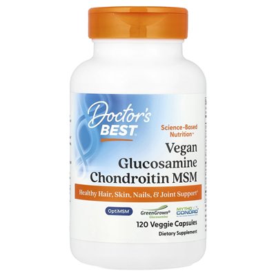 Bestes veganes Glucosamin Chondroitin MSM 120 Kapseln vegetarisch