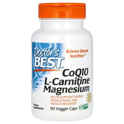 Doktor's Best, COQ10 L-Carnitin Magnesium, 90 vegetarische Kapseln