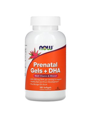 NOW Foods, Prenatal Supplements + DHA, 180 Softgels NOW Foods, Prenatal Supplements + DHA, 180 Softgels