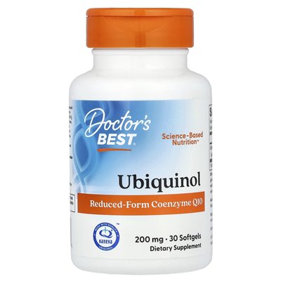Doktor's Best, Ubiquinol, 200 mg, 30 softgels Doktor's Best, Ubiquinol, 200 mg, 30 softgels