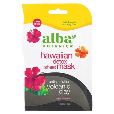 Alba Botanica, Hawaiian Mask of Beauty Detoxification, 1 sheet
