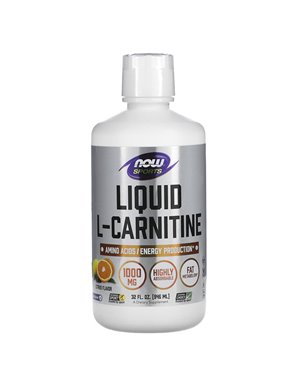 NOW Foods, Sporty, Płynny L-Karnityna, Cytryna, 1000 mg, 32 uncje fl (946 ml) NOW Foods, Sporty, Płynny L-Karnityna, Cytryna, 1000 mg, 32 uncje fl (946 ml)