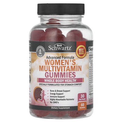 Bioschwartz, Kobiet Multiwitamin Gummi, Advanced Formuła, 60 gumzy