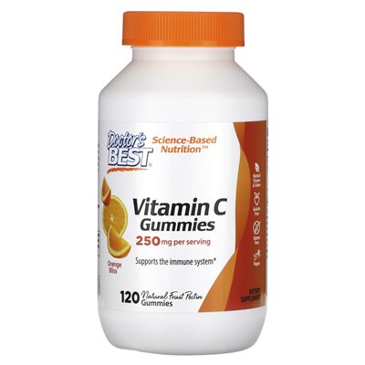 Doctor's Best, Vitamin C, Orange Bliss, 250 mg, 120 Gummibärchen (125 mg pro Gummibärchen)