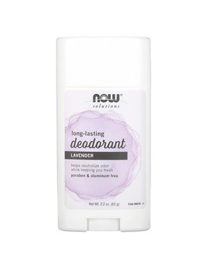NOW Foods, Solutions, Long Lasting Deodorant, Lavender, 62g NOW Foods, Solutions, Long Lasting Deodorant, Lavender, 62g