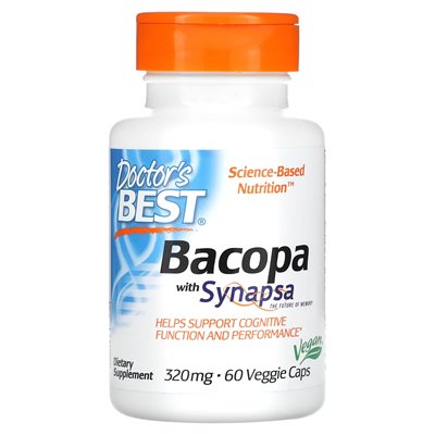 Doktora najlepszego, Bacopa z Synapsa, 320 mg, 60 czapek wegetariańskich Doktora najlepszego, Bacopa z Synapsa, 320 mg, 60 czapek wegetariańskich