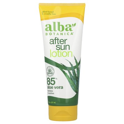 Alba botanica, po balsamie słonecznym, 85% aloe vera, 8 fl oz (237 ml)