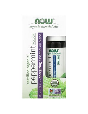 NOW Foods, Certified Organic Pepper Roll-On, 1/3 fl oz (10 ml)