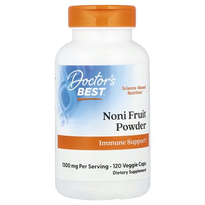Doctor's Best Powder, Noni-Fruchtpulver, 1300 mg, 120 pflanzliche Kapseln (650 mg pro Kapsel)