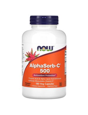 NOW Foods, AlphaSorb-C 500, 180 vegane Kapseln NOW Foods, AlphaSorb-C 500, 180 vegane Kapseln