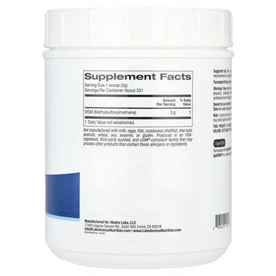 Lake Avenue Nutrition, Optimsm® Flakes, 35 uncji (992 g)