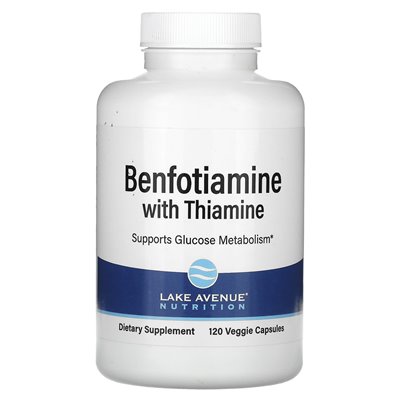Lake Avenue Nutrition, thiamine benfotiamine, 250 mg, 120 vegetarian capsules
