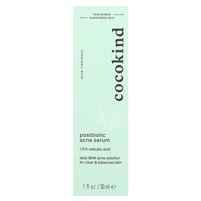 COCOKIND, Postbiotisches Akne-Serum, 1 Fl Oz (30 ml)