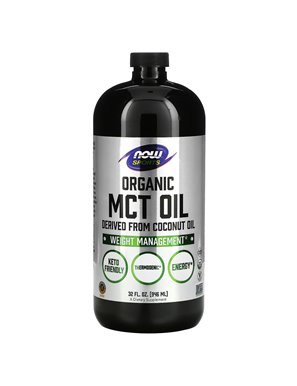 NOW Foods, Sporty, Organiczny Olej MCT, 32 uncje (946 ml) NOW Foods, Sporty, Organiczny Olej MCT, 32 uncje (946 ml)