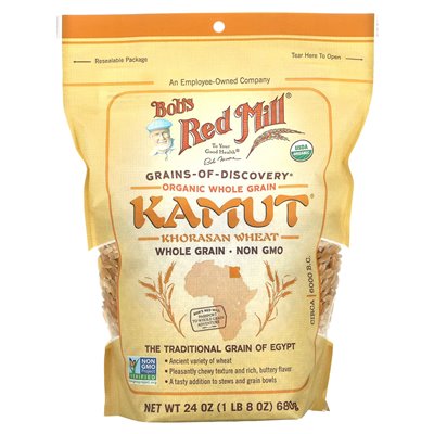 Bob's Red Mill, Organic Kamut, pełnoziarniste, 24 uncje (680 g) Bob's Red Mill, Organic Kamut, pełnoziarniste, 24 uncje (680 g)