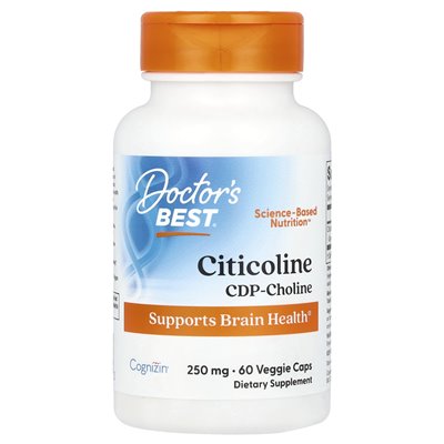 Doktor's Best, Citicoline, 250 mg, 60 czapek wegetariańskich
