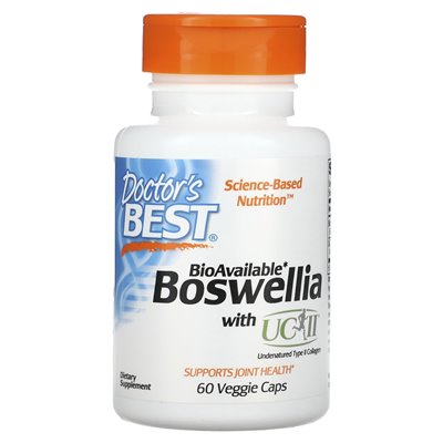 Doctor's Best, Boswellia with UC-II, 60 Vegetarian Caps