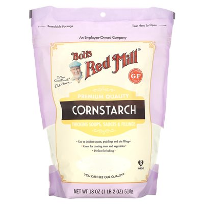Bob's Red Mill, Corn Starch, Bluten Free, 18 uncji (510 g) Bob's Red Mill, Corn Starch, Bluten Free, 18 uncji (510 g)