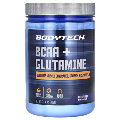 BodyTech, BCAA + glutamina, niezmienna, 14,4 uncji (409 g) BodyTech, BCAA + glutamina, niezmienna, 14,4 uncji (409 g)