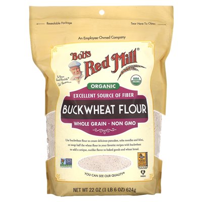 Bob's Red Mill, ekologiczna mąka gryczowa, pełnoziarnista, 22 uncje (624 g) Bob's Red Mill, ekologiczna mąka gryczowa, pełnoziarnista, 22 uncje (624 g)