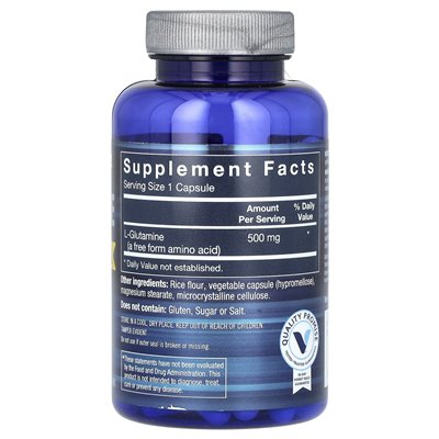 BodyTech, glutamina, 100 kapsułek