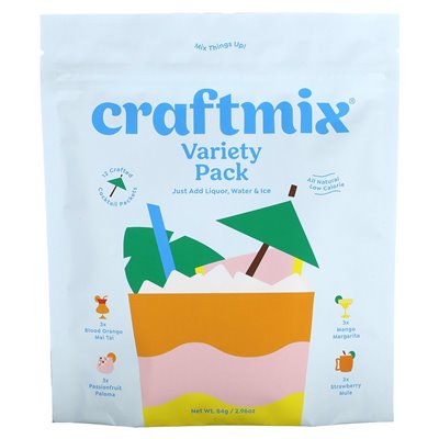 Craftmix, Cocktail-Mix-Packungen, gemischte Packung, 12 Packungen, 2,96 oz (84 g)